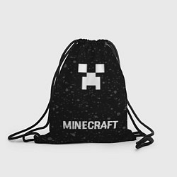 Мешок для обуви Minecraft glitch на темном фоне: символ, надпись