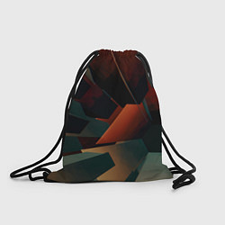 Рюкзак-мешок Геометрические абстрактные линии и столбы, цвет: 3D-принт