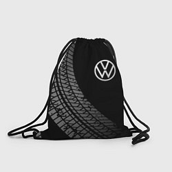Рюкзак-мешок Volkswagen tire tracks, цвет: 3D-принт