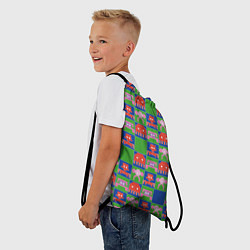 Рюкзак-мешок Пиксельный рисунок поп арт, цвет: 3D-принт — фото 2