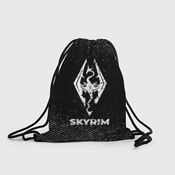 Мешок для обуви Skyrim с потертостями на темном фоне