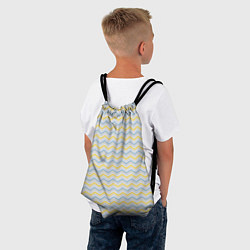 Рюкзак-мешок Полосатый зигзаг узор, цвет: 3D-принт — фото 2
