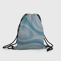 Рюкзак-мешок Волнообразные синие текстуры, цвет: 3D-принт