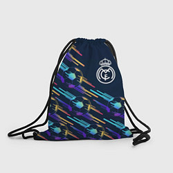 Рюкзак-мешок Real Madrid градиентные мячи, цвет: 3D-принт