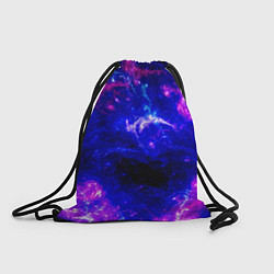 Рюкзак-мешок Неоновый космос со звездами, цвет: 3D-принт