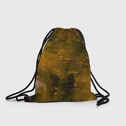 Рюкзак-мешок Чёрный туман и золотые краски, цвет: 3D-принт