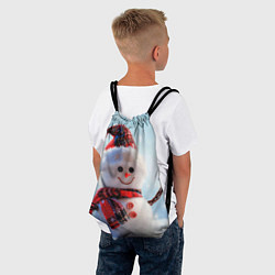 Рюкзак-мешок Снеговичёк, цвет: 3D-принт — фото 2