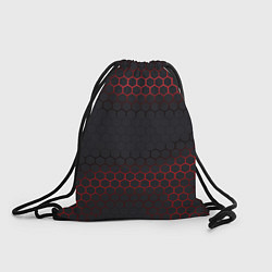 Рюкзак-мешок Броня из стали красная, цвет: 3D-принт