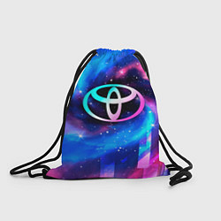 Рюкзак-мешок Toyota неоновый космос, цвет: 3D-принт