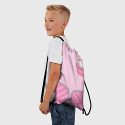 Рюкзак-мешок Маленькая зайка в кармане, цвет: 3D-принт — фото 2