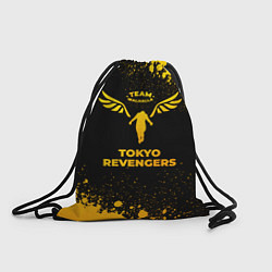 Рюкзак-мешок Tokyo Revengers - gold gradient, цвет: 3D-принт