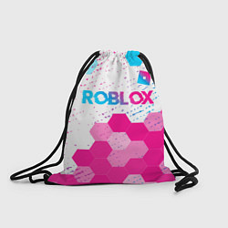 Мешок для обуви Roblox neon gradient style: символ сверху