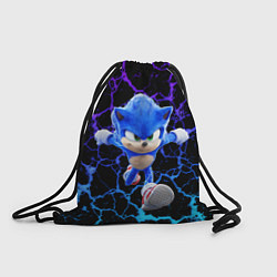 Рюкзак-мешок Sonic неоновый мрамор, цвет: 3D-принт