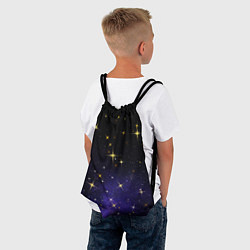 Рюкзак-мешок Сияющие звёзды вселенной, цвет: 3D-принт — фото 2