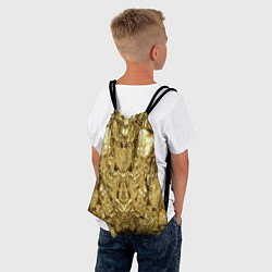 Рюкзак-мешок Золотая кожа, цвет: 3D-принт — фото 2