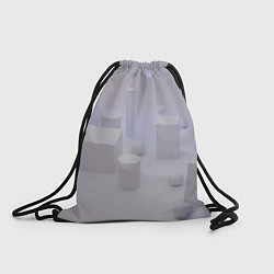 Рюкзак-мешок Светлые геометрические шары и кубы, цвет: 3D-принт