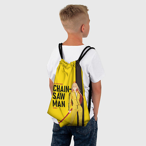 Мешок для обуви Человек-бензопила - Пауэр / 3D-принт – фото 4