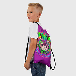 Рюкзак-мешок Кролик Неон, цвет: 3D-принт — фото 2
