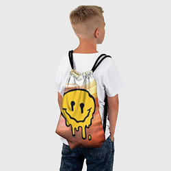 Рюкзак-мешок Смайлик течет, цвет: 3D-принт — фото 2