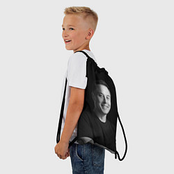 Рюкзак-мешок Илон Маск, портрет, цвет: 3D-принт — фото 2