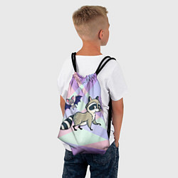 Рюкзак-мешок Енот и летучая мышь, цвет: 3D-принт — фото 2