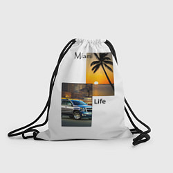 Рюкзак-мешок Miami Life, цвет: 3D-принт