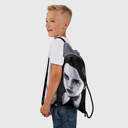 Рюкзак-мешок Уэнсдэй портрет, цвет: 3D-принт — фото 2