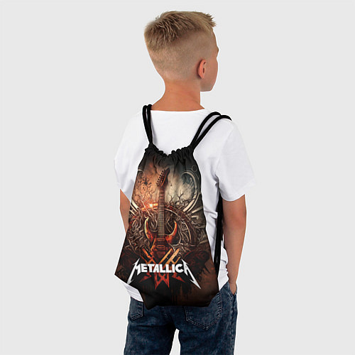 Мешок для обуви Metallica гитара и логотип / 3D-принт – фото 4