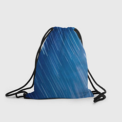 Рюкзак-мешок Белые полосы на синем фоне, цвет: 3D-принт