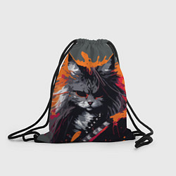 Рюкзак-мешок Rocker Cat on a gray background - C-Cats collectio, цвет: 3D-принт