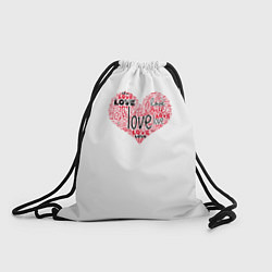 Рюкзак-мешок День влюбленных, цвет: 3D-принт