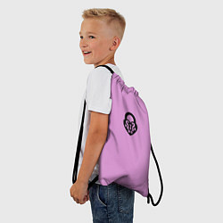 Рюкзак-мешок Замочек к ключику розовый, цвет: 3D-принт — фото 2