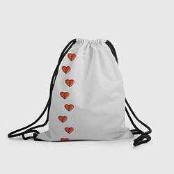 Рюкзак-мешок Дорожка разбитых сердец - светлый, цвет: 3D-принт