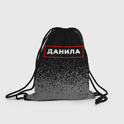 Рюкзак-мешок Данила - в красной рамке на темном, цвет: 3D-принт