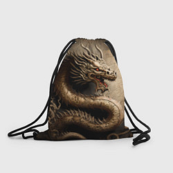 Мешок для обуви Китайский дракон с открытой пастью