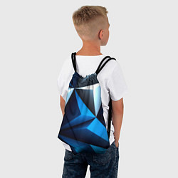 Рюкзак-мешок Абстрактные грани текстура, цвет: 3D-принт — фото 2