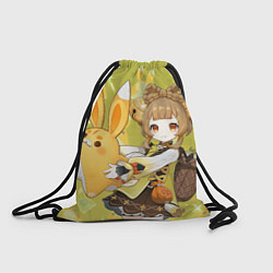 Рюкзак-мешок Яо Яо и кролик, цвет: 3D-принт