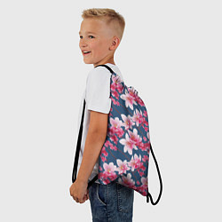 Рюкзак-мешок Паттерн сакура, цвет: 3D-принт — фото 2