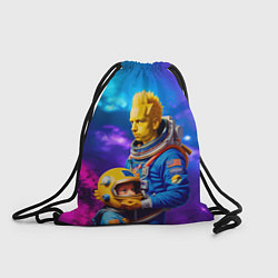 Мешок для обуви Bart Simpson and Maggie in space - neural network