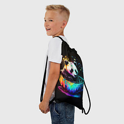 Рюкзак-мешок Панда в кружке, цвет: 3D-принт — фото 2