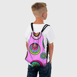 Рюкзак-мешок Разноцветные круги, цвет: 3D-принт — фото 2