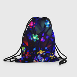 Рюкзак-мешок Цветочки фонарики, цвет: 3D-принт