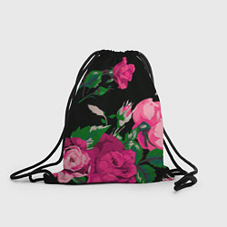 Рюкзак-мешок Шипы и розы, цвет: 3D-принт