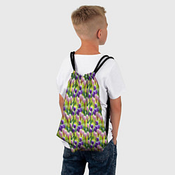 Рюкзак-мешок Весенние крокусы, цвет: 3D-принт — фото 2