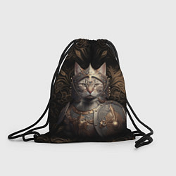 Рюкзак-мешок Кот в доспехах, цвет: 3D-принт