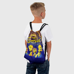 Рюкзак-мешок Черная дыра и Симпсоны, цвет: 3D-принт — фото 2