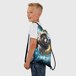 Рюкзак-мешок Кот космонавт и взрыв звезды, цвет: 3D-принт — фото 2