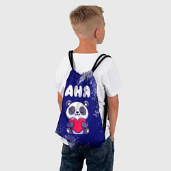 Рюкзак-мешок Аня панда с сердечком, цвет: 3D-принт — фото 2