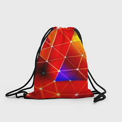 Рюкзак-мешок Digital triangle abstract, цвет: 3D-принт