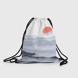 Рюкзак-мешок Японский пейзаж - восход солнца, цвет: 3D-принт